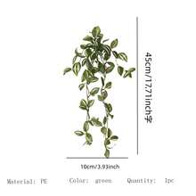1/2/4pcs Artificial Plants, 4 Options: A Red Spotted Leaf, B Green Spotted Leaf, C Pepper Grass, D Green Vein Leaf, Without Pot, Suitable For Year-Round Decoration, School Dorm, Office Decor - Green - View 14