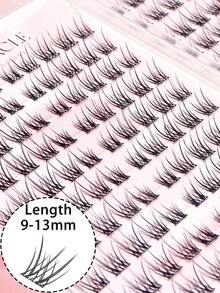 20-Row Glue-Free Large Capacity False Eyelash Book, Fine Hair-Like Mixed Length False Eyelashes, Ultra-Lightweight, Natural Fluffy Curly Effect, Almost No-Feel Comfortable Wear, Daily Eye Makeup - C - View 5