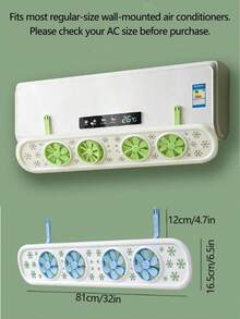 Wall-Mounted Air Conditioner Air Deflector, Adjustable Air Outlet Wind Guard, Anti-Direct Blow Air Vent Cover For Home And Office - Multicolor - View 11