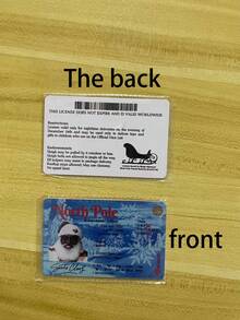 1pc Santa Claus Driver's License Lost & Found, Christmas Eve Santa Claus Flight License, Christmas Decoration Gift - Multicolor - View 9
