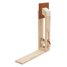 Leather Stitching Clamp, Solid Wood DIY Hand Stitching Leather Clamp, Adjustable Leather Craft Tool For Sewing Bags, Belts, Wallets, Portable Hand Sewing Clamp, Easy Assembly - Default - View 7