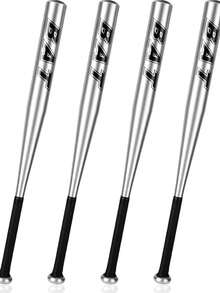 Aluminum Baseball Bat, Lightweight Softball Bat For Baseball Training Outdoor Sports Practice Activities - Silver - View 5