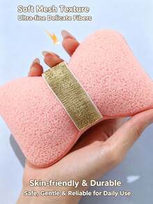 Spons Mandi Pembersih Mendalam untuk Wajah (Termasuk Gelang Tangan); Cocok untuk Pria dan Wanita, dan Ideal untuk Digunakan di Pancuran atau Bak Mandi; Dilengkapi Desain Jaring Berbusa Dua Sisi - Set Spons Pengelupas 2-in-1. - Beraneka warna - View 6