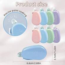 1/4/8pcs Multi-Color Double-Sided Tape - Bandwidth: 5Mm, Usage Length: 4M, Large-Capacity Accounting Tape, Roller-Type Office Tape, Seamless Bonding, Suitable For Scrapbooks, Crafts, Card Making, Stationery Supplies, Office Stationery - Multicolor - View 5