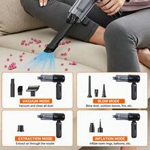 SUITU Wireless Handheld Vacuum Cleaner, High Power Car Vacuum, Portable Rechargeable Mini Vacuum, Strong Suction, Suitable For Car, Home, Office, Pet Hair, Dust And Debris. 11.1V 2000mAh - View 8