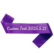 Customized Glitter Ribbon, Can Be Written According To Your Requirements, Multiple Colors, Wedding Bride Gift, Happy Birthday Ribbon, Bachelorette Party Decoration, Parade Banner, Ideal Gift For Graduation Ceremony - Multicolor - View 18