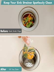 200pcs Replacement Filter Mesh, Suitable For Kitchen Sink Strainer And Drain Sieve, Anti-Clogging Fine Mesh, Suitable For Washing Vegetables, Durable And Easy To Clean, Suitable For Small Diameter Pipes, Food Filtration Sink Drain Filter - View 12
