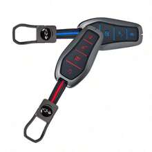 Fashionable Zinc Alloy Silicone Key Shell, Compatible With BYD Atto 3 EV Dolphin Song PRO Max Tang DM Yuan E2 Qin PLUS Car Keys, Premium Anti-Scratch Full Protection Case, Precise Cutouts, Comfortable Grip, Stylish Car Interior Accessory - A - View 4