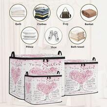 1pc Large Capacity Star-Shaped Lid Storage Box, Foldable Organizer Bin, Suitable For Blankets And Quilts, Equipped With Durable Zipper, Perfect Holiday Home Gift, Can Be Used For Under-Bed Storage. Storage Box With Lid, Storage Bin With Lid, Extra Large Quilt Organizer, Storage Box With Lid, Storage Box, Storage Box With Lid, Storage Cabinet, Medicine Storage Box, Box-Style Storage, Storage Bin, Cabinet - Multicolor - View 6