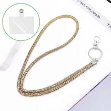 1pc Multicolor Rhinestone Lanyard - Durable Nylon With Metal Buckle, Elegant Sparkling ID And Phone Keychain, Suitable For Office, Teacher, Student (7 Colors: Mixed/Grey/Pink/Red/Green/Blue/Black), Halloween, Christmas - Multiple Styles - View 21
