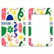 1 Piece Cute Abstract Geometric Print Lanyard Card Holder, Colorful Flower Ribbon Lanyard Accessories, Keychain ID Badge Card Holder Lanyard - Multicolor - View 13