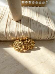 2Pcs Gold Ocean Shell Starfish Conch Charms, Vintage Embossed Metal Pendants For DIY Handmade Jewelry Making - Gold - View 7