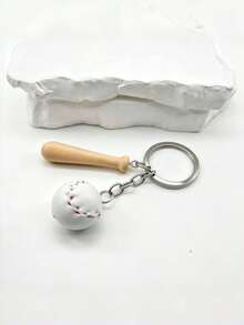 Gantungan Kunci Baseball Mini Kulit Realistis Buatan Tangan Gaya Olahraga Baru DIY 1 buah, Gantungan Kunci Bola & Tongkat Baseball Kreatif yang Dipersonalisasi Anti-Hilang, Suvenir Hadiah Liburan untuk Kekasih, Teman, Pacar, Aksesori Ponsel dan Mobil - MultiWarna - View 7