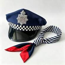 1pc/2pcs Vintage Police Hat, Suitable For Carnival, Cosplay Party, Police Hat, Halloween Costume Accessory - Multicolor - View 16