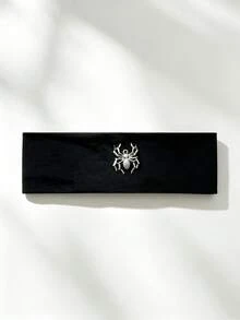 1pc/3pcs New Fashion Halloween Metal Spider Headband, Breathable Sports Yoga Hairband, Dark Punk Style Elastic Hair Accessory - Multicolor - View 7