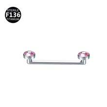 1 buah Kuku Implan Kulit Sudut Siku Dua Ujung G23 Titanium Tertanam dengan Lapisan Berlian Ceko, Perhiasan Tusuk Paduan Titanium - Penanaman kuku (1 set) - View 30