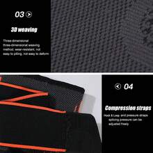 1pc Adjustable Elbow Brace Support With Strap, Compression Sleeve Arm Support For Women And Men For Sports, Running, Workout, Basketball, Golf, Tennis, Weightlifting - Multicolor - View 12