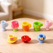 Miniature Realistic Drawer Cabinet DIY Dollhouse Miniature Food & Drink Cup Rack Display Case Dollhouse Scene Decor Holiday Gift DIY Landscape Decoration Accessory - Multicolor - View 2