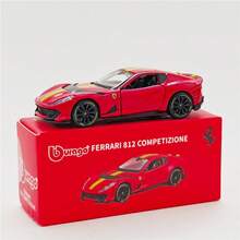 Bburago Series 1:64 Die-Cast Alloy Sports Car Model - Miniature Realistic Collectible Car, Birthday And Holiday Gift For Men - Multicolor - View 10