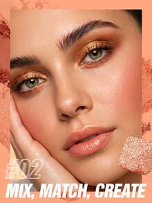 HANDAIYAN Palet Eyeshadow, Blush & Highlighter Multifungsi, Tahan Lama, Bercahaya, Riasan Multi-Efek, Palet Smoky Eye & Kontur Sehari-hari, Penting untuk Perjalanan Liburan, Wajib Dimiliki untuk Hari Valentine & Festival Musik, Sempurna untuk Musim Dingin - MultiWarna - View 7