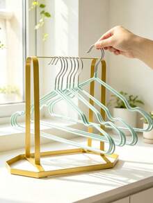 1PC No-Drill Hanger Storage Rack, Balcony Hanging Hook Clothes Organizer Shelf, Drying Rack, Space-Saving Storage Tool, Wall Mounted Over Door, Multi-Purpose Heavy Duty, Laundry Bedroom Kitchen Bathroom, Indoor Outdoor, Valentine's Gift - View 4