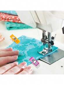 20/10pcs Mini Assorted-Color Hemming Clips – Plastic Quilting, Sewing, Scrapbooking, And Fabric Clips For DIY Crafts - A - View 6
