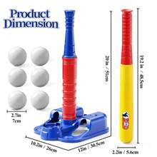 Children's Baseball Training Set - Baseball Sports Toy Set, Includes 6 Baseballs. Suitable For Outdoor Leisure Sports. Ideal Birthday Gift And Christmas Gift. - Blue and Red - View 10