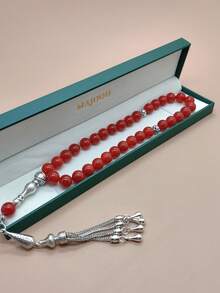 33 Natural Agate Prayer Beads/Tasbih/10MM/For Men And Women- High-Quality Handheld Prayer Beads - The Perfect Gift For Ramadan - Natural Agate - View 14