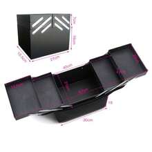 New Free Partition Cosmetic Storage Bag, Large Capacity Premium Handheld Portable Travel Makeup Bag, Nail Artist, Travel Makeup Bag - Multicolor - View 6