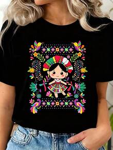 Women T-Shirts - Black - View 1