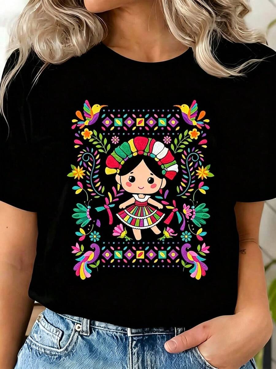 Women T-Shirts - Black - View 1