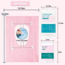 1pc Portable Disposable Toilet Seat Cover, Individually Wrapped Soft Hygienic Toilet Protector, Fits Most Toilets, Travel Essential For Hotels, Airplanes, Camping, Public Restrooms, Blocks Bacteria, More Peace Of Mind When Using Toilets On The Go, Compact Storage - View 6