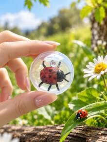1pc Transparent Realistic Insect Cat Toy, Interactive Rolling Ball For Cats, Self-Play Boredom Relief & Exercise Toy, Encourages Chasing & Satisfies Natural Hunting Instincts - Multicolor - View 7