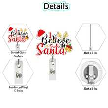 1pc Retractable Badge Reel With Clip - Santa Claus Design, Nurse Gift - Perfect Medical Office Accessory For Nurses, Ideal Gift, Holiday Accessory, Durable Clip, Workplace Essential, - Random Style - View 4