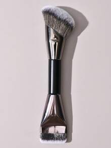 Dual-Ended Makeup Brush Set, Angled Foundation & Contour Brush, Blush, Nose Contour, Highlighter, Multi-Function Tool, Soft Synthetic Bristles, Suitable For Blending & Shaping, Home, Salon, Travel Use, Gift For Women, Girls, Makeup Enthusiasts, Valentine's Day, Mother's Day - Multicolor - View 16
