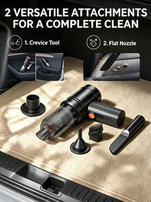 High Power Cordless Vacuum Cleaner (USB Rechargeable; Suitable For Home And Car Use; Handheld Design; Strong Suction; Dual Function Vacuum And Blower; Built-In 2*1200mAh Battery) - Vacuum Cleaner - View 5
