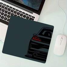Sports Car Square Mouse Pad Dark Green Small Mousepads Desk Accessories, Stitched Edge Non‑Slip Rubber Base 9.4x7.8 Inches Desktop Protector Computer Desk Mat Laptop Keyboard Pad For Home Office School Gaming, Gift For Family Friends Colleagues - View 1