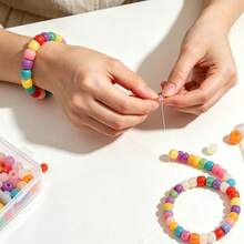 300pcs/29-Grid Friendship Bracelet Making Kit, Horseshoe Beads, Suitable For Handmade Jewelry Necklace Making, DIY Craft Supplies - Multicolor - View 7