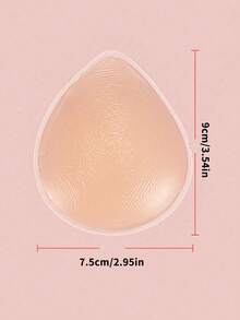 Waterdrop-Shaped Silicone Nipple Covers, Reusable Self-Adhesive Invisible Nipple Covers - Apricot - View 4