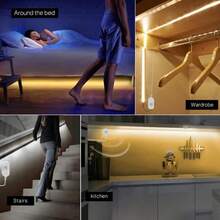 LQHZMYY Motion Sensor LED Neon Light Strip, Adjustable Light Duration, Motion Activated, 5V USB Interface, Constant On/Night Mode/Day Mode, Suitable For Floating Bed, Hallway, Sofa, Under Cabinet, Soft Neon LED Light Strip - Motion Sensor Neon Light - View 11