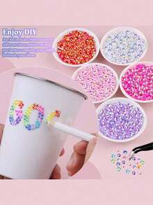 24 Colors Nail Art Decoration & Supplies (Resin Flat Back Rhinestone Set, 3mm, Multicolor, Multi-Purpose) – Shiny Rhinestone Nail Gems And Multi-Function DIY Accessories, Suitable For Nail Art Decoration And Jewelry - Multicolor - View 4
