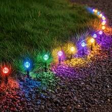 Dream Garden 太陽能泡泡球路燈，提供 20LED 與 40LED 選項，太陽能板白天自動充電，夜晚自動亮燈，透明泡泡水晶球燈罩含碎鑽粒子，光線折射出細膩閃爍光點，暖黃色光營造溫馨氛圍，地插式底座方便安裝，可直接插入草坪或土壤，無需接線或外部電源，擺放靈活不受電纜限制 - 太陽能氣泡球引路燈 - 查看 8