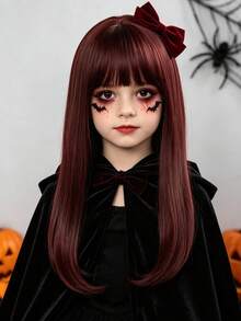  Synthetic Wig Curly Body Wave/Straight Wig Halloween Cosplay Costume Wig For Kids Fashion Wig - Multicolor - View 6