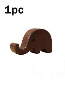 3/2/1pc Solid Color Elephant‑Shaped Phone Stand, Minimalist Wood Elephant Curved Shape With Smooth Polished Surface, Stable Support Desktop Cellphone Holder, For Office Desk Bedroom Study Daily Use All Season Tabletop Ornament Holiday Gift - Multicolor - View 13