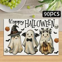 1/4/6pcs Halloween Series Cartoon Cute Ghost Pattern Printed Placemats, Heat-Resistant Table Mat For Home Kitchen/Table Protection, Kitchen Dining Table Party Scene Decoration - Multicolor - View 15