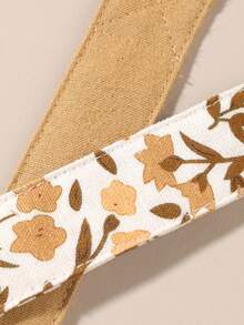 4pcs/Set Baby Corduroy Solid Color Fashion Print Pacifier Anti-Drop Chain, Solid Color Blue Pink Khaki Bowknot Pacifier Chain, Wooden 3-Hole Pacifier Clip, Suitable For Daily Use - Multicolor - View 8
