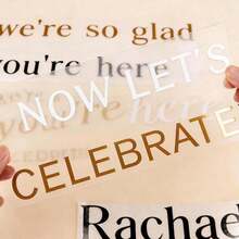 1pc - Custom Wedding Mirror Sticker. Welcome To Our Wedding Entrance Sign. Custom Vinyl Mirror Sticker, DIY Wedding Decoration Wedding Sticker, Custom Mirror Engraved Sticker, Custom Wedding Welcome Sticker - Multicolor - View 7