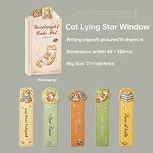 10pcs Tomato Sauce Goodnight Cute Pet Series Healing Cute Animal Fabric Embroidery Book Page Clips Planner Decoration Bookmarks - A - View 7