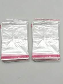 100pcs Clear OPP Self-Adhesive Packaging Bags, Dust & Moisture Proof, Multipurpose For Stationery, Books, Cards, Gifts And Sundries, Great For Back To School & Valentine's Day Gift Packaging 16*10 - Multiple Styles - View 9