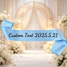Customized Glitter Ribbon, Can Be Written According To Your Requirements, Multiple Colors, Wedding Bride Gift, Happy Birthday Ribbon, Bachelorette Party Decoration, Parade Banner, Ideal Gift For Graduation Ceremony - Multicolor - View 8